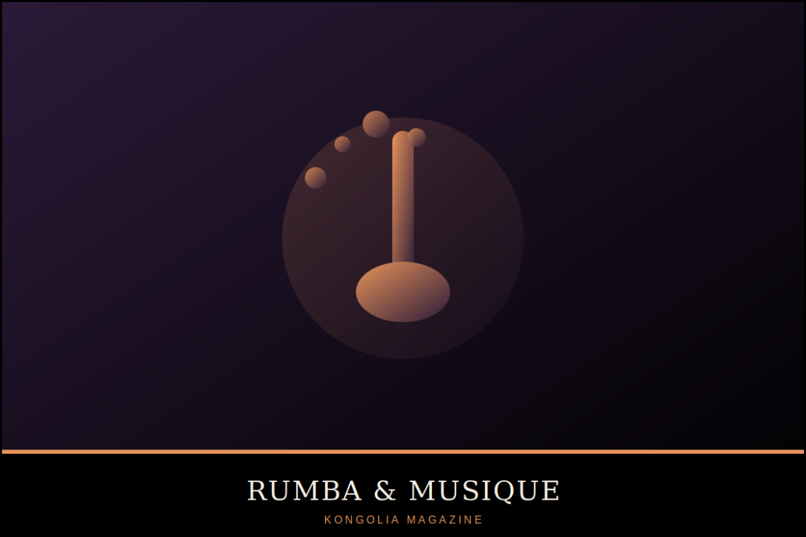 Affiche graphique rétro évoquant l'orchestre African Jazz et l'ère de l'indépendance congolaise.