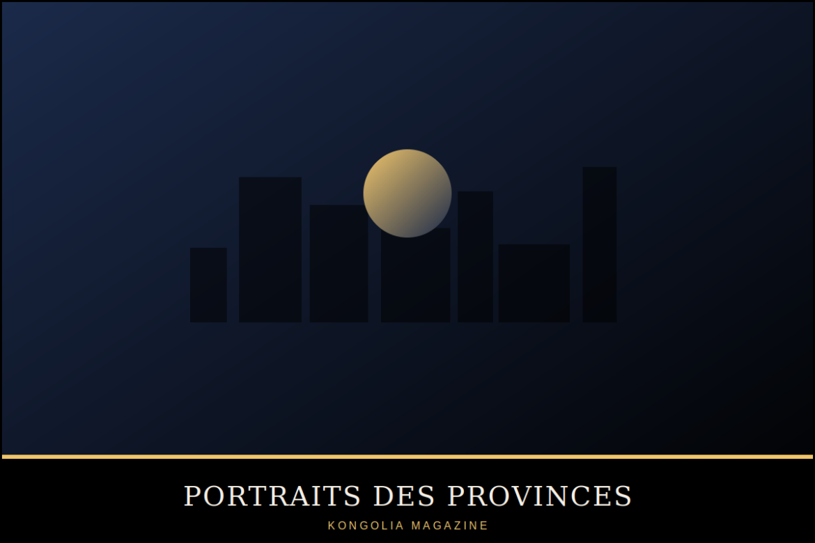 Illustration stylisée d'un port et de barques sur le lac Tanganyika près de Kalemie.